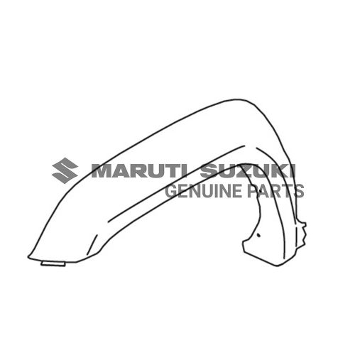 GUARD_ FR SPLASH LH (BLACK)For JIMNY