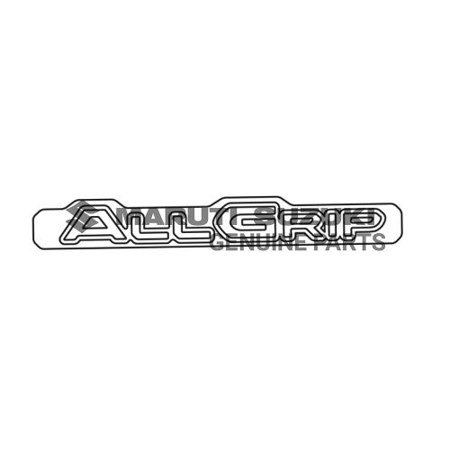 EMBLEM_ ALL GRIP (CHROME/GRAY)For JIMNY

