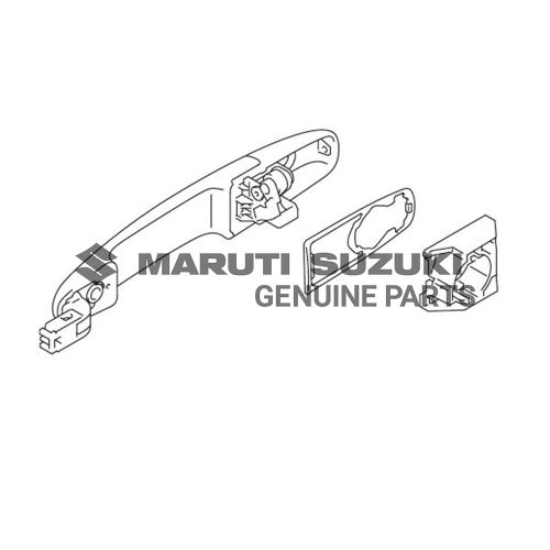 HANDLE COMP_FRONT DOOR OUT_RFor SWIFT 
