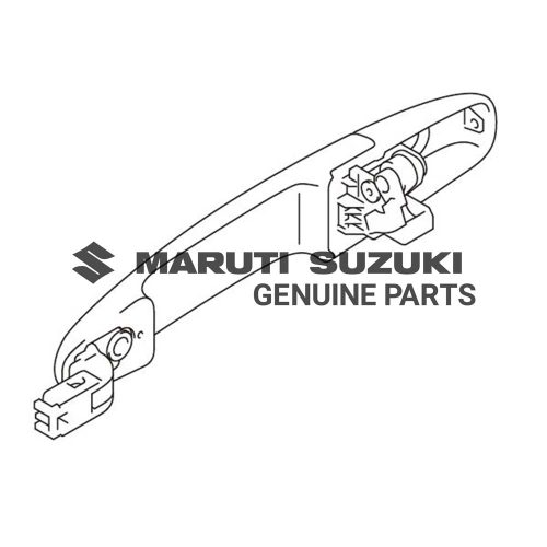 HANDLE_ FRONT DOOR OUTER LEFT (BLACK)For SWIFT 
