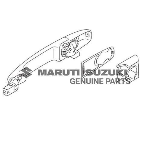 HANDLE_ FRONT DOOR OUT LHFor IGNIS
|SWIFT 
