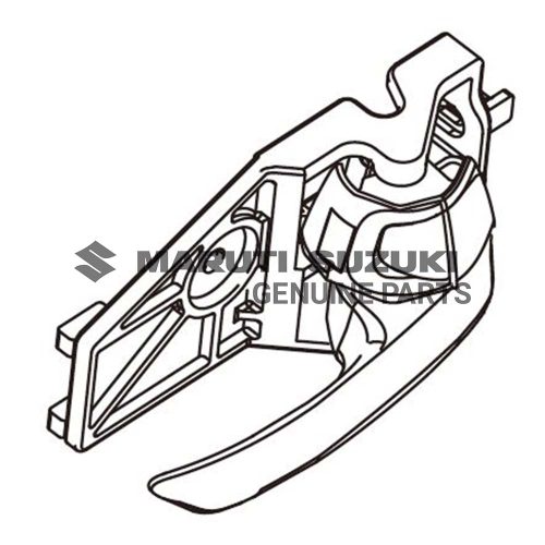 HANDLE COMPSIDE DOOR INSIDE LEFT HAND SIDE (BLACK)For SWIFT 
