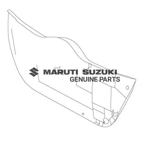 TRIM_ BACK DOOR (BLACK)For SWIFT 
