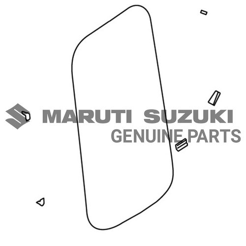 GLASS_QTR WINDOW_RFor JIMNY
