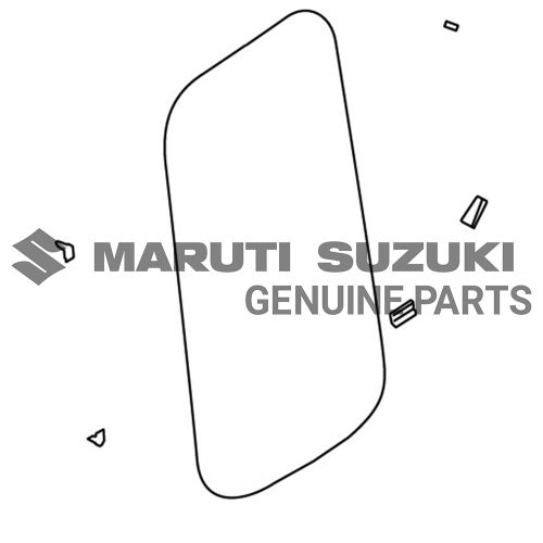 GLASS_QTR WINDOW_RFor JIMNY