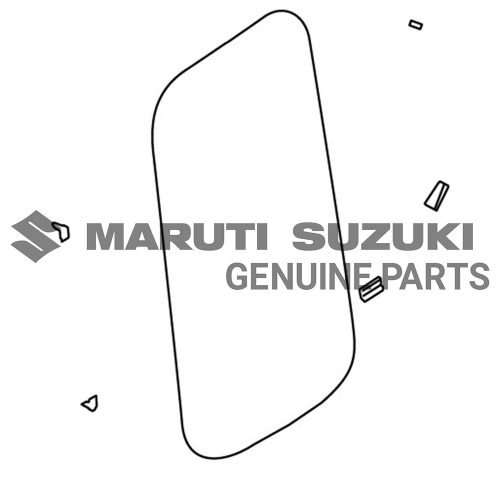 GLASS_QTR WINDOW_LHFor JIMNY