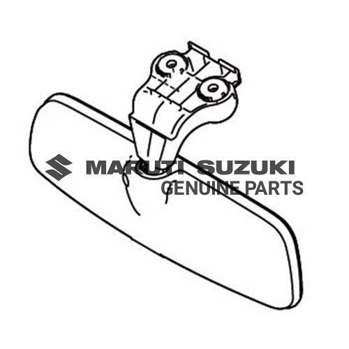 MIRROR ASSEMBLY_ INSIDE REAR VIEW(BEIGE)For DZIRE|ERTIGA 