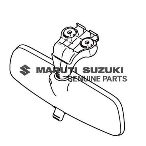 MIRROR ASSEMBLY_ INSIDE REAR VIEW (GRAY)For SWIFT 
