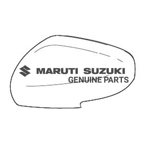 COVER_ MIRROR VISOR RIGHT HAND (BLACK)For DZIRE