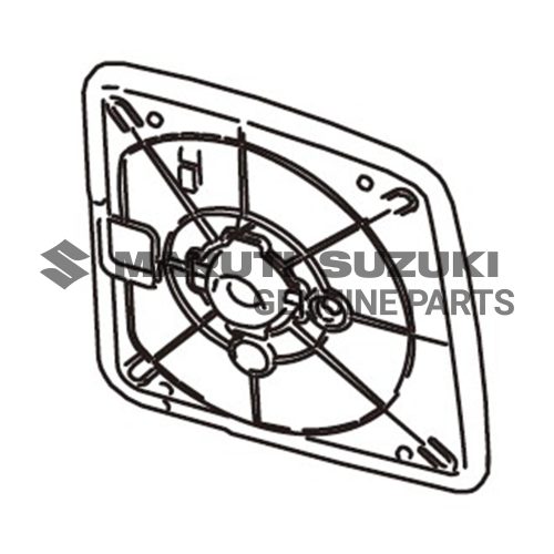 GLASS_OUT RR VIEW MIR_RFor JIMNY
