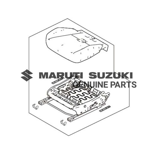 CUSHIONION ASSEMBLY_FRONT LEFT (GRAY/BLACK/SILVER)For SWIFT 
