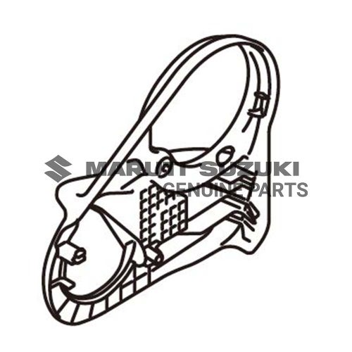 COVERFRONT RECLINING OUTSIDE RIGHT HAND SIDE (BLACK) For BALENO |BALENO|CELERIO|FRONX|GRAND VITARA|IGNIS
|SWIFT 
