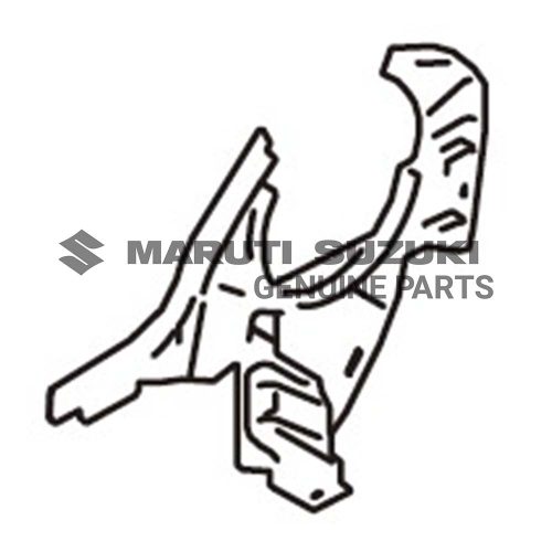 COVER_FR RCLNG INSIDE LOWER_R (BLACK)For JIMNY
