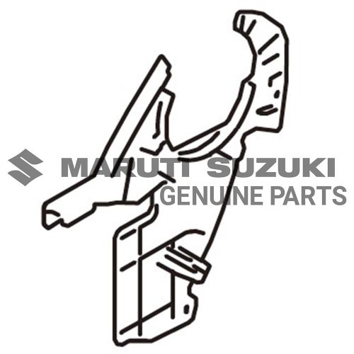 COVER_FR RCLNG OUTSIDE LOWER_LH (BLACK)For JIMNY
