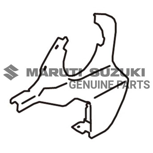 COVER_ FR RCLNG INSIDE LOWER LH (BLACK)For JIMNY
