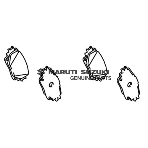 PAD KIT_DISC BK FITTING_RR (MARK ADVICS VC123)For INVICTO
