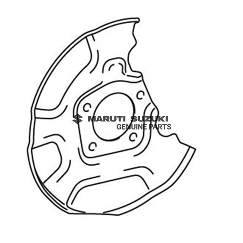 COVER_DISC BRAKE DUST_RR LHFor INVICTO
