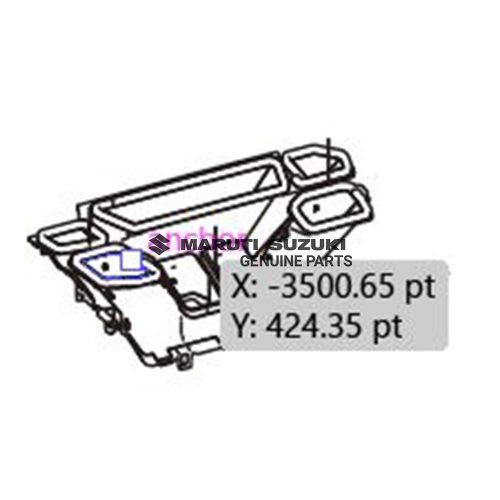 NOZZLE ASSY_DEFROSTER_LWRFor INVICTO
