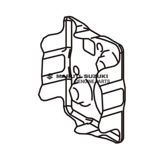 PLATE_RR BUMPER ARM SUPPORT_LHFor INVICTO
