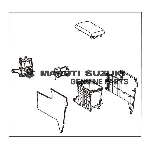 BOX FLOOR CONSOLE REARFor INVICTO
