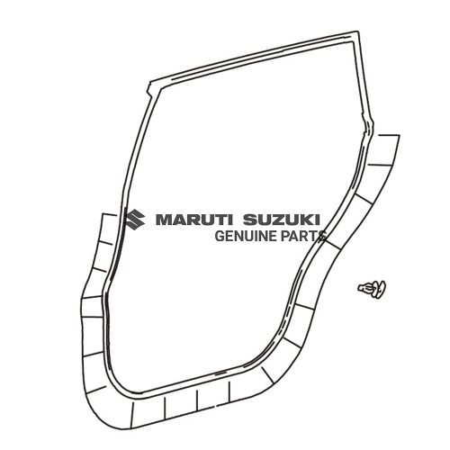 WEATHERSTRIP_RR DOOR_RHFor INVICTO
