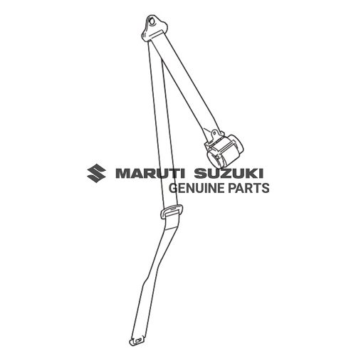 BELT ASSY_RR NO.1 SEAT_OTR LHFor INVICTO
