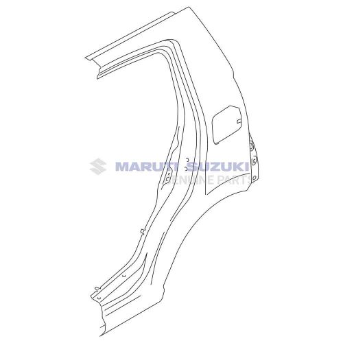 SIDE BODY PANEL (QUARTER PILLAR – RIGHT)For CELERIO
