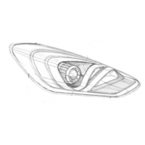 Head Light Assy (RH) (T2)  For Hyundai Verna