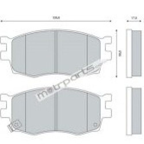 HY Verna, I20 (Dsl) Rear Brake Pad Super Circle C2328