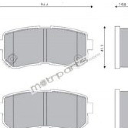 HY Verna Fluidic Front Brake Pad Super Circle C4460