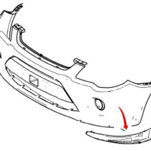 Front Bumper (LH) 8A3917E995AA For Ford Fiesta (Type 1)